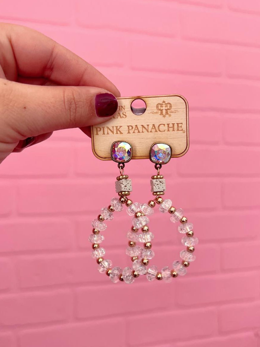 The Selena Austrian Crystal Teardrop Earrings