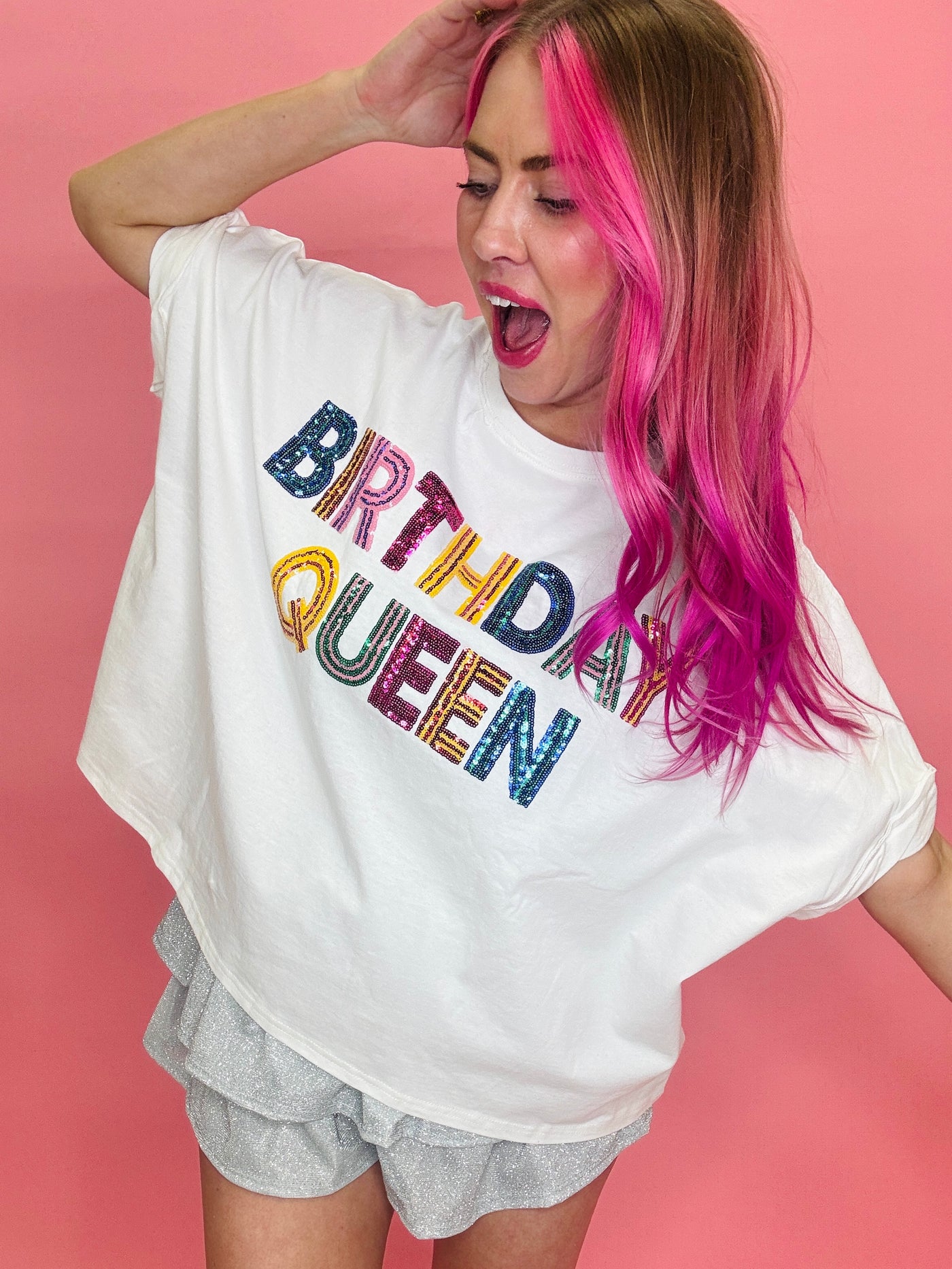 Birthday Queen Sequin Shirt