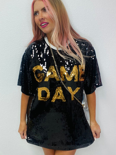 Sequin Game Day dress