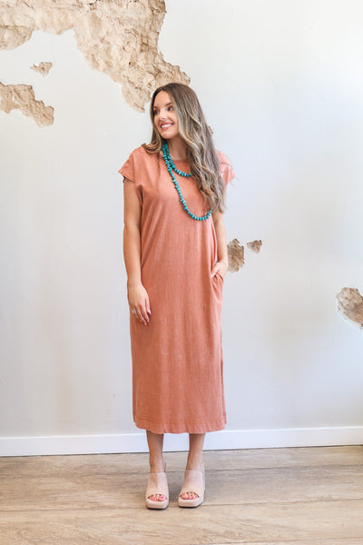 The Amara Casual Sleeveless Midi Dress