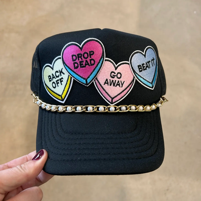 Salty Convo Hearts Trucker Hat