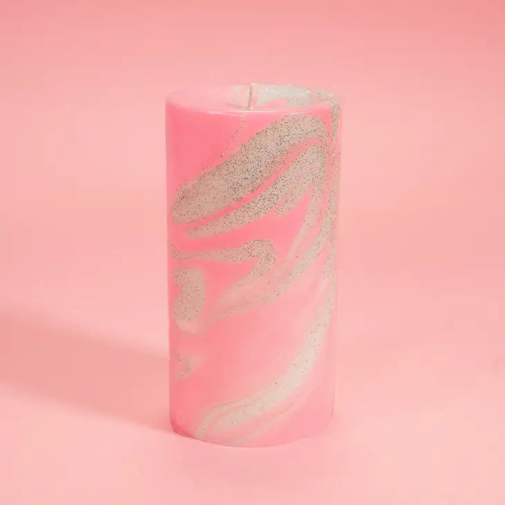 All That Glitters Pillar Candle