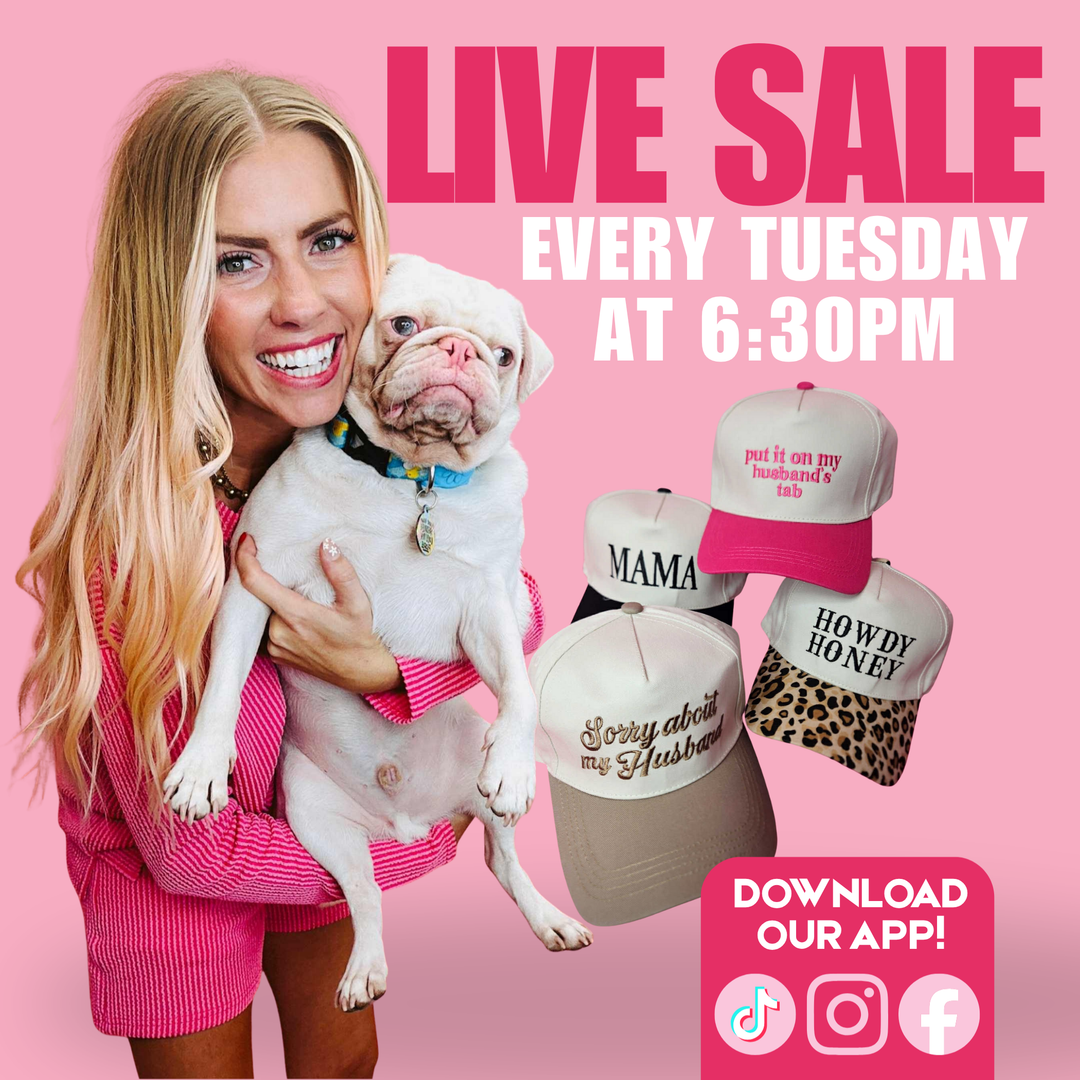 LIVE SALE EVERY TUESDAY! Download our App!