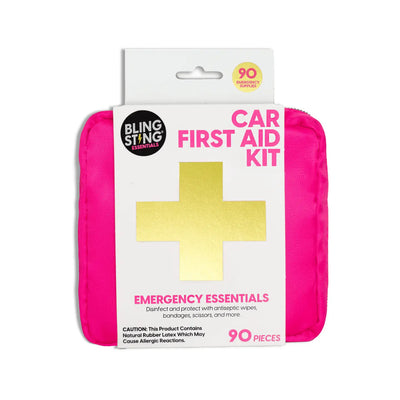 Pink Mini Car First Aid Kit