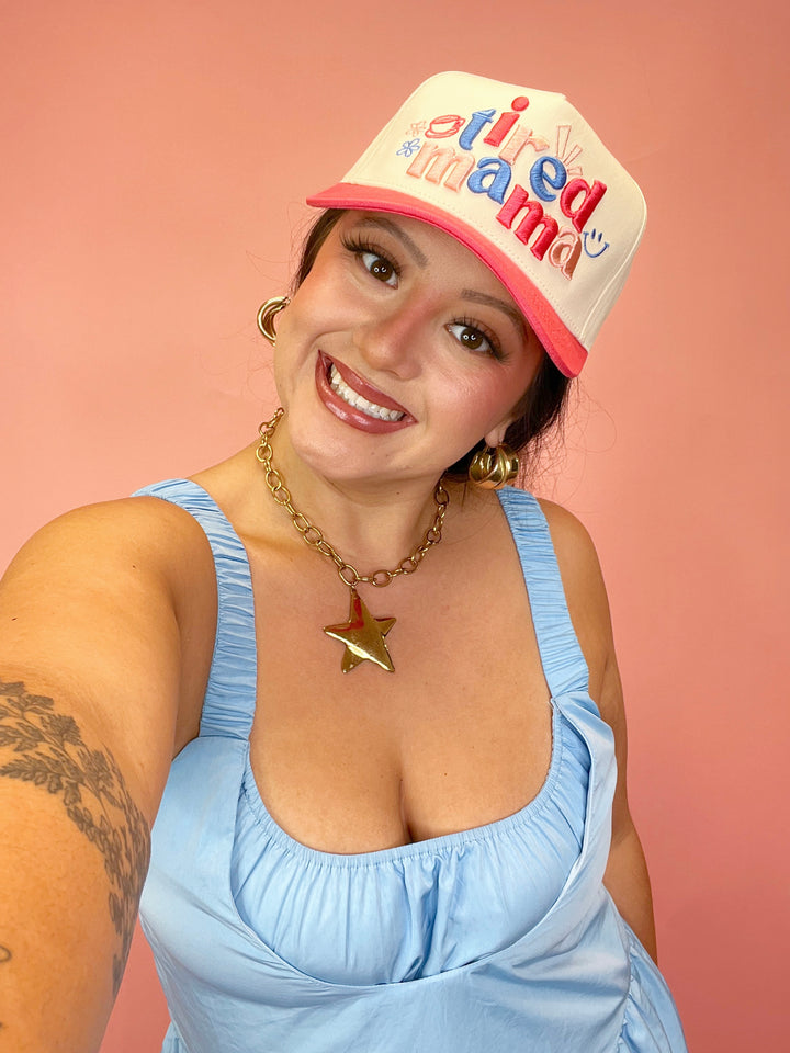 Tired Mama Canvas Trucker Hat