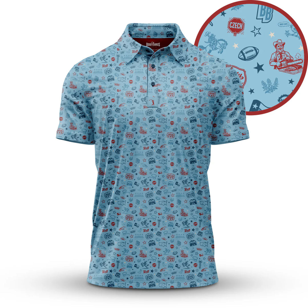Everything's Bigger Men's Polo
