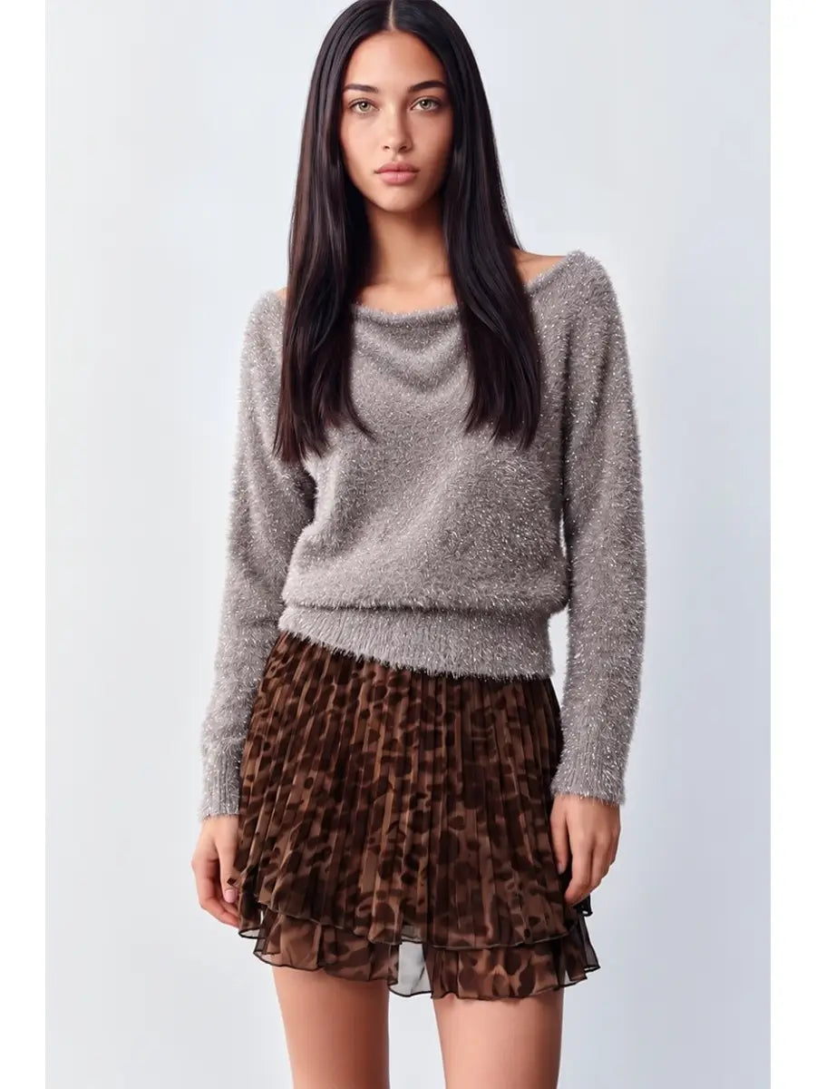 Shimmer & Shine Tinsel Knit Sweater