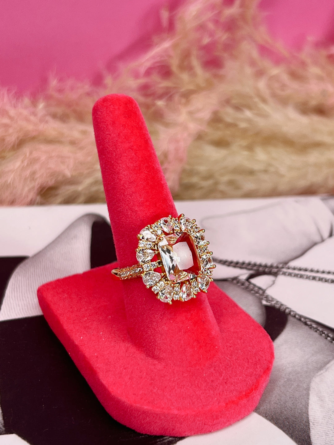 Stellar Golden Crystal Ring