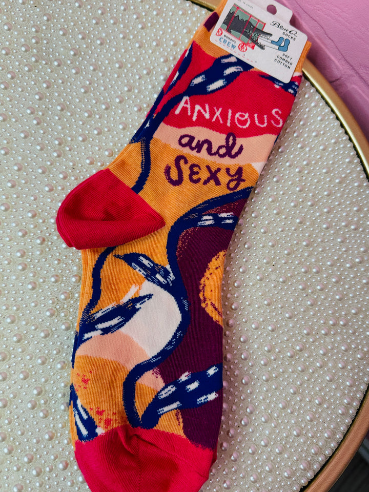 Anxious And Sexy Crew Socks