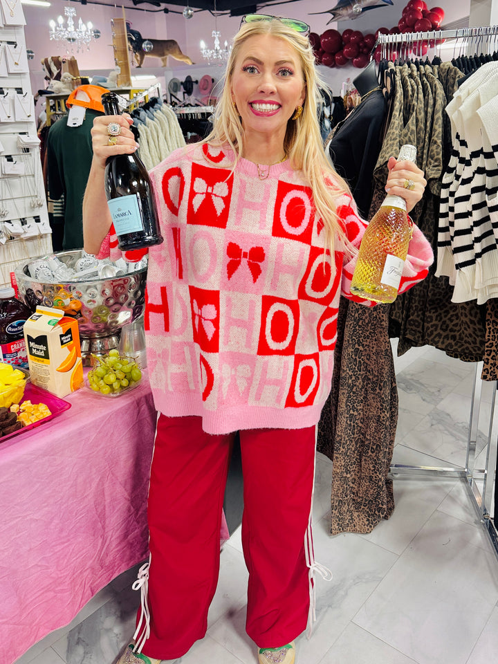 Bow and Ho Ho Ho Sweater