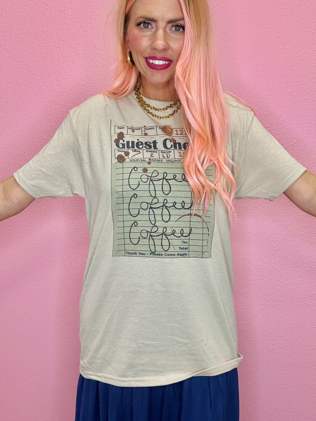 Coffee Guest Check Graphic Tee