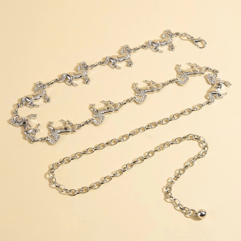 Giddy Up Horse Chain Belt