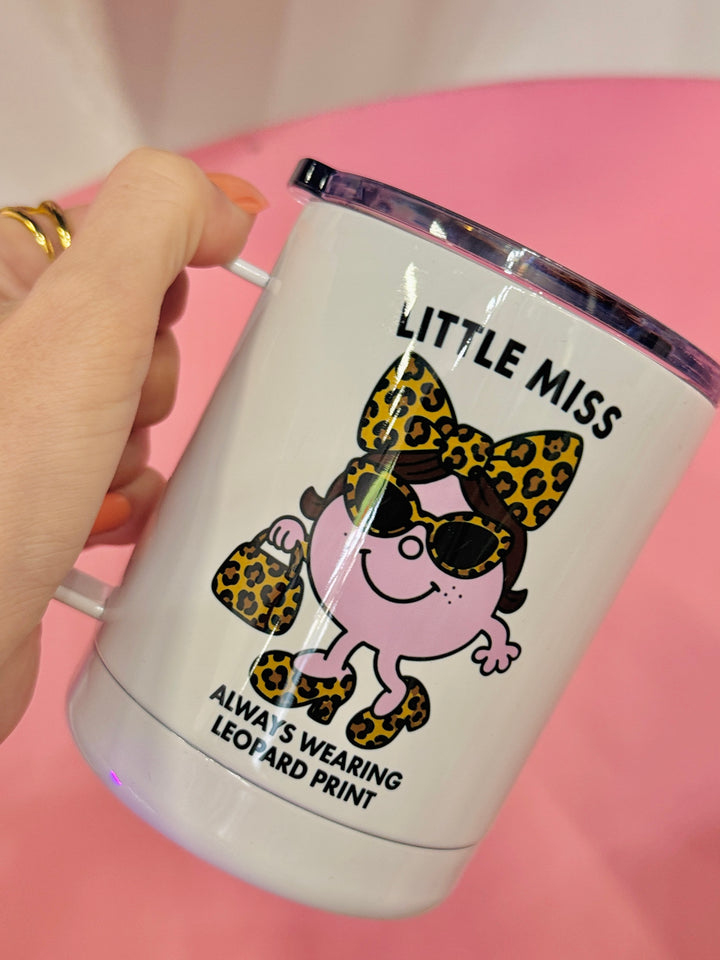 Little Miss Leopard Print Funny Travel Cup