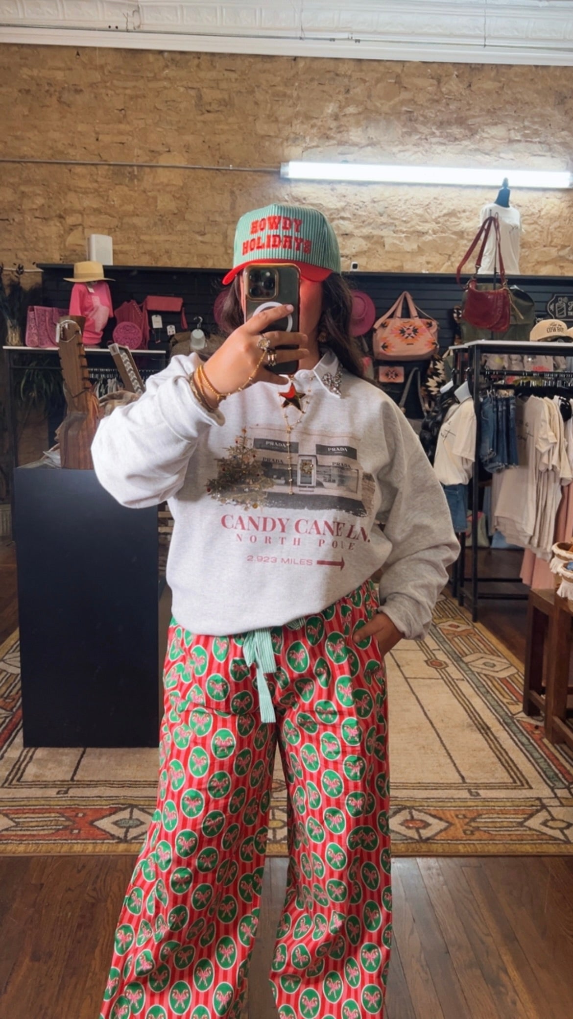 Candy Cane Pajama Bottoms