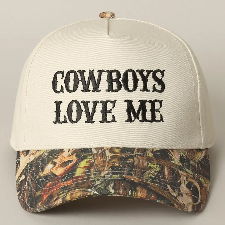 Cowboys Love Me Camo Hat