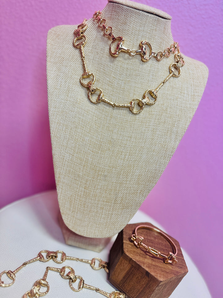 Golden Gallop Cuff Bracelet