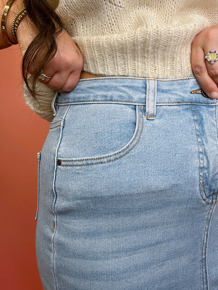 The Hattie Front Slit Maxi Skirt