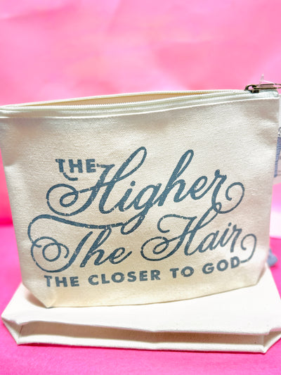 The Higher The Hair Zipper Pouch