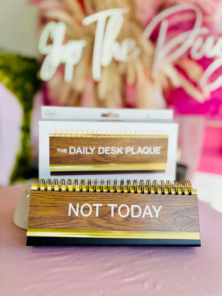 Daily Desk Plaque