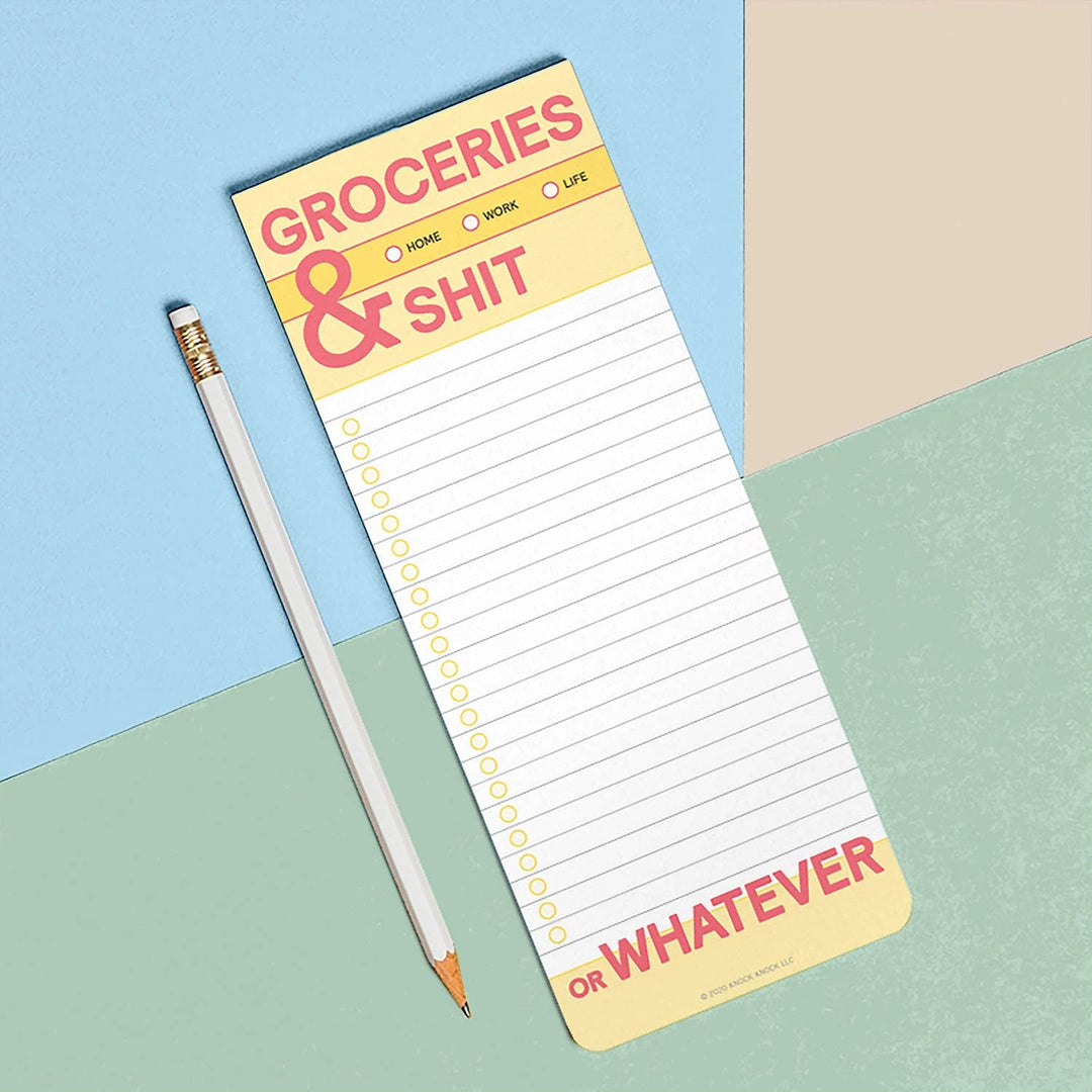 Groceries & Shit Notepad