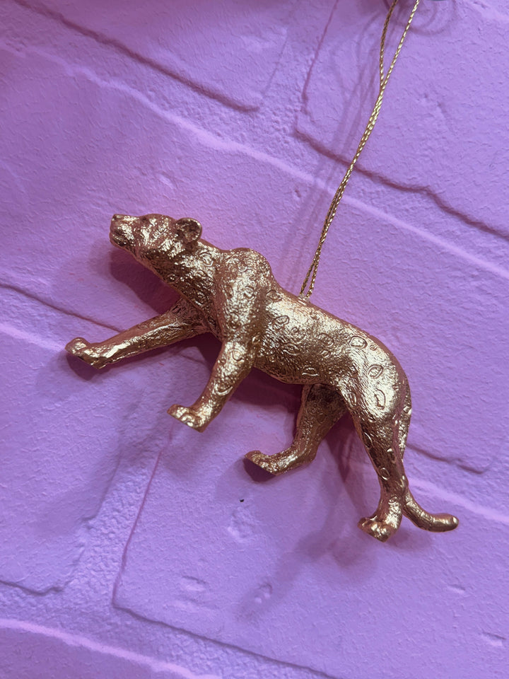 Wild Wonderland Gold Safari Animal Ornament