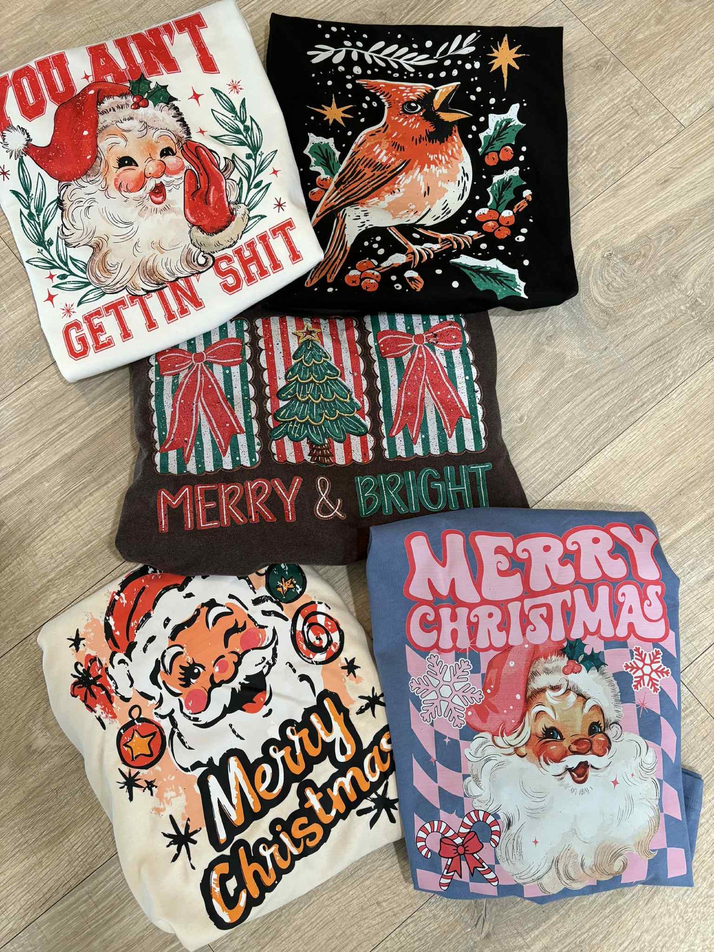 Red Bird Long Sleeve Top