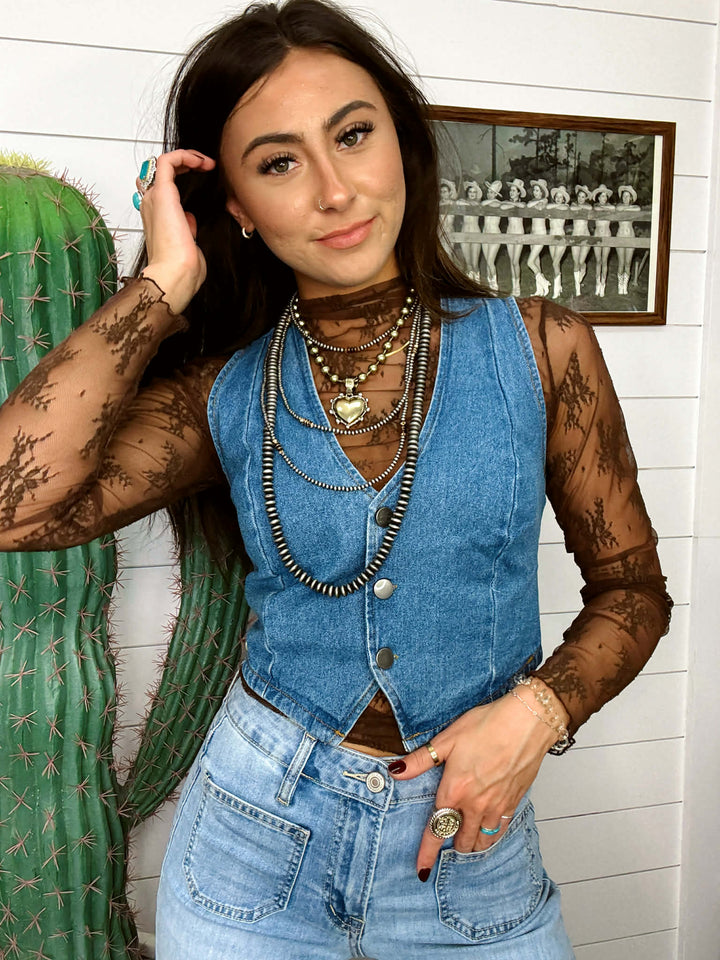 The Delilah Lace Layering Top