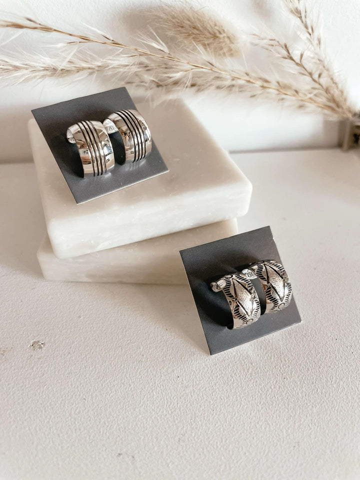 Silver Spirit Hoops #117
