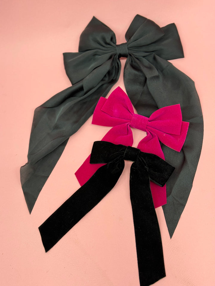 Velvet Bow Hairclip