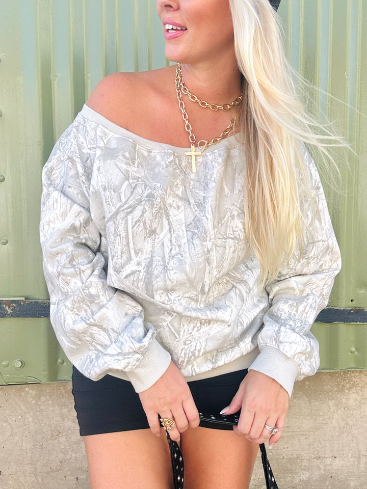 Camo Terrain Slouch Top