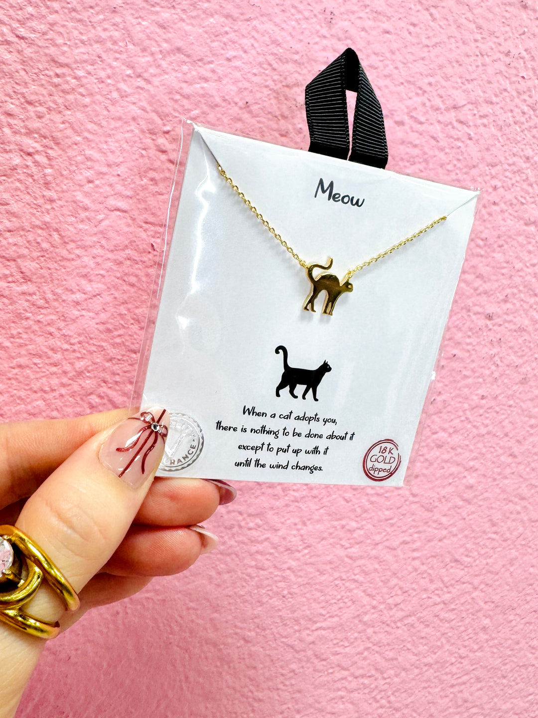 Meow Cat Pendant Necklace