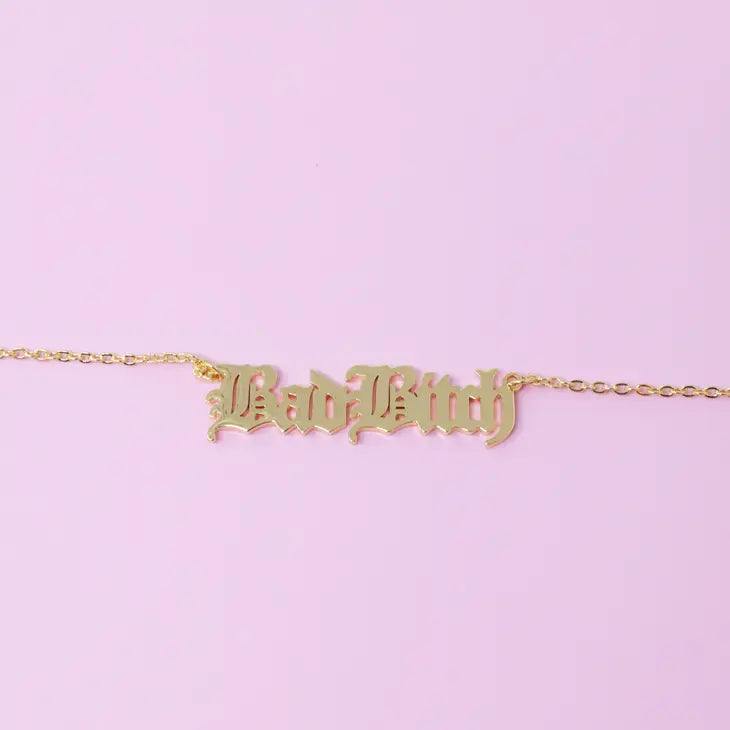 Retro Bad Bitch Necklace