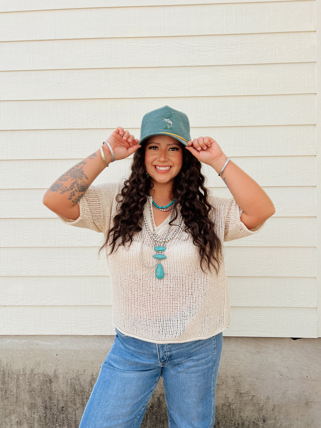 Barely Breezy Crochet Dreams Sweater Top