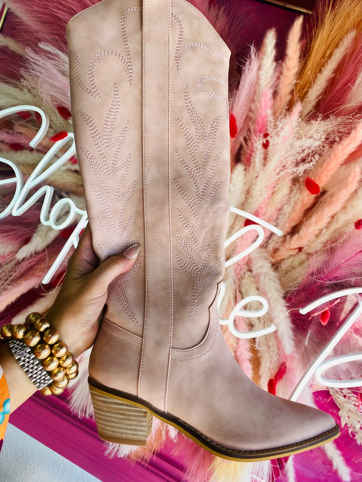 Daisy Duke Blush Cowboy Boots