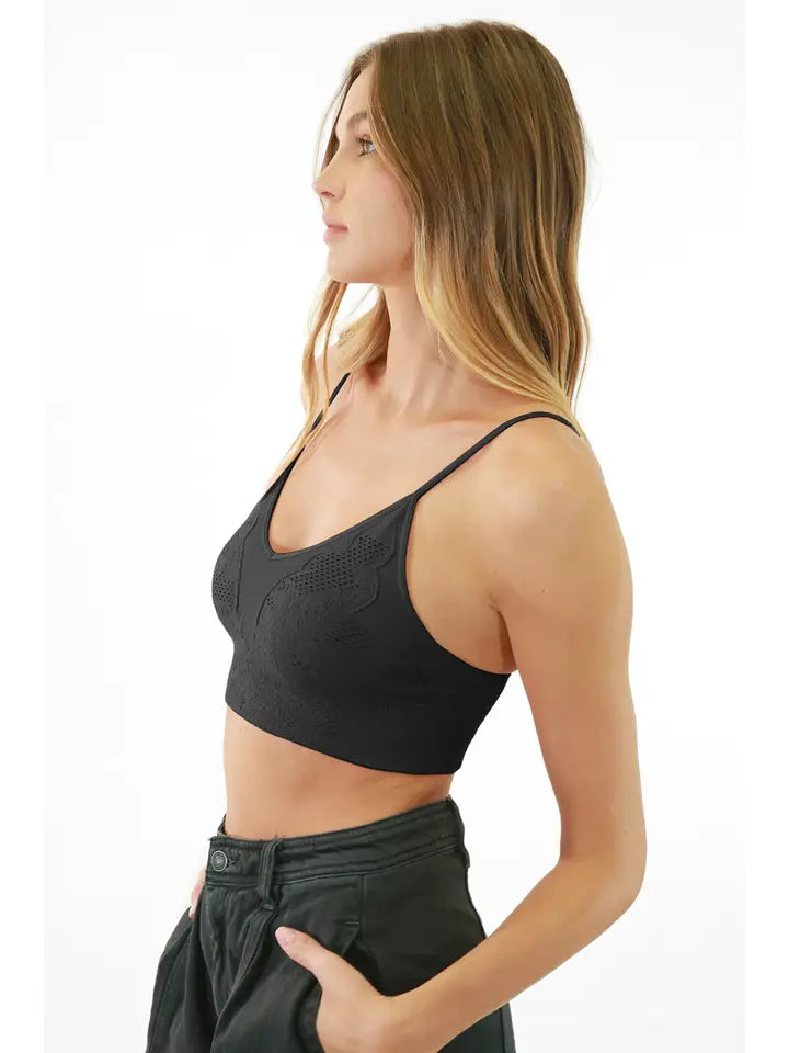 Lace Embroidered Bralette