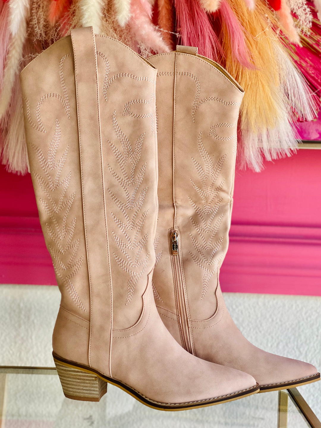 Daisy Duke Blush Cowboy Boots