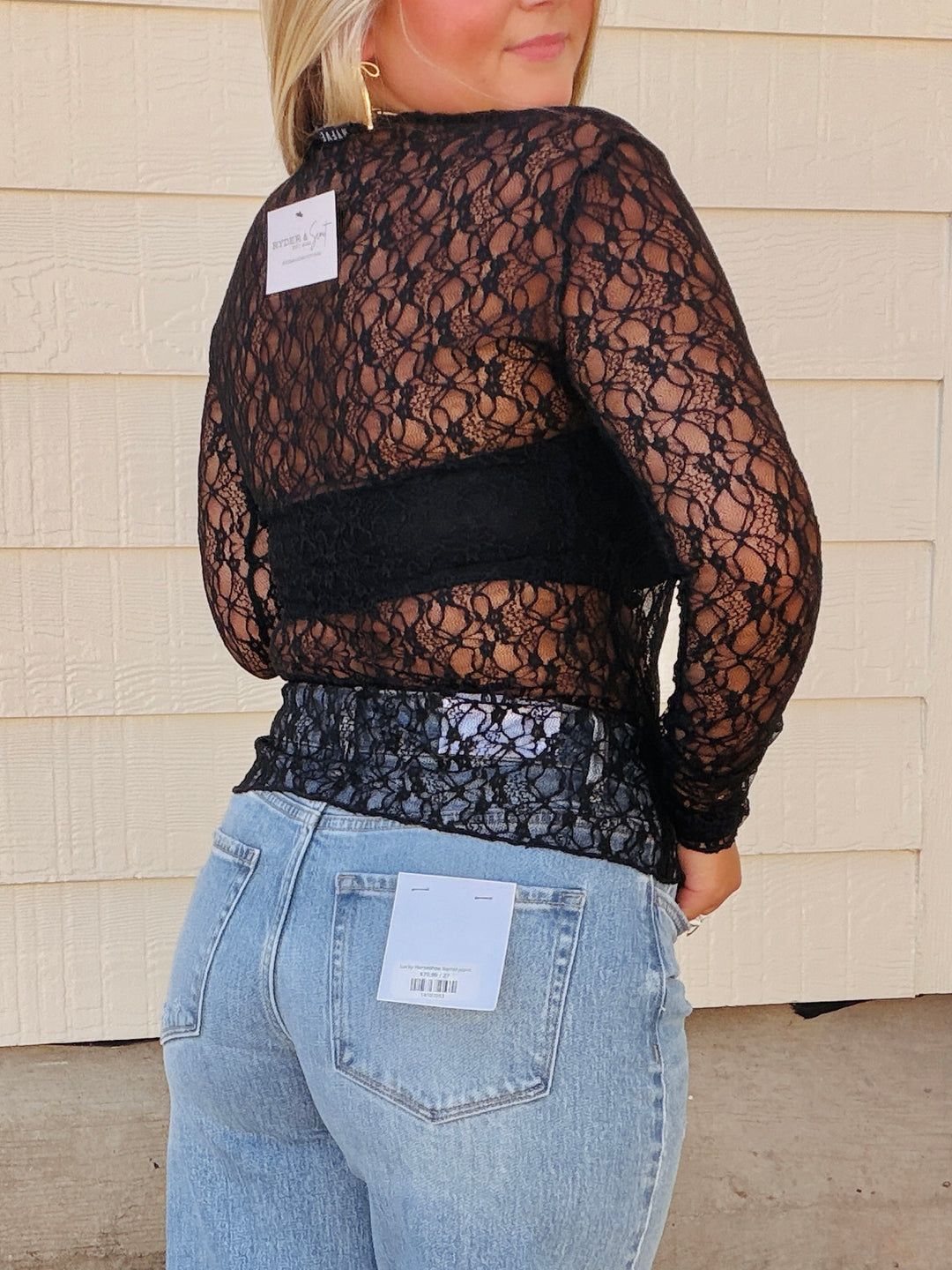 Midnight Lace Affair Top