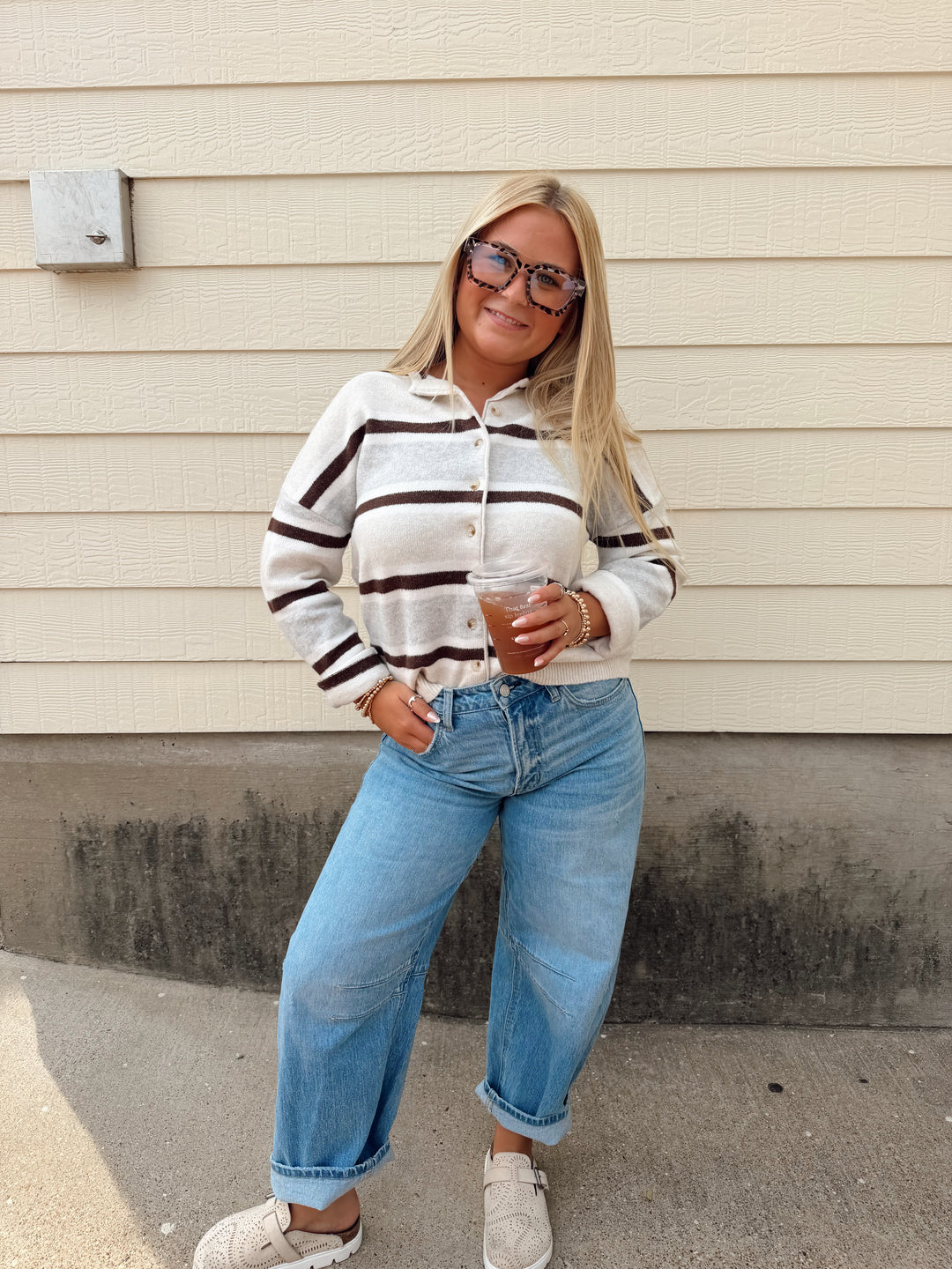 Nantucket Stripe Cardigan