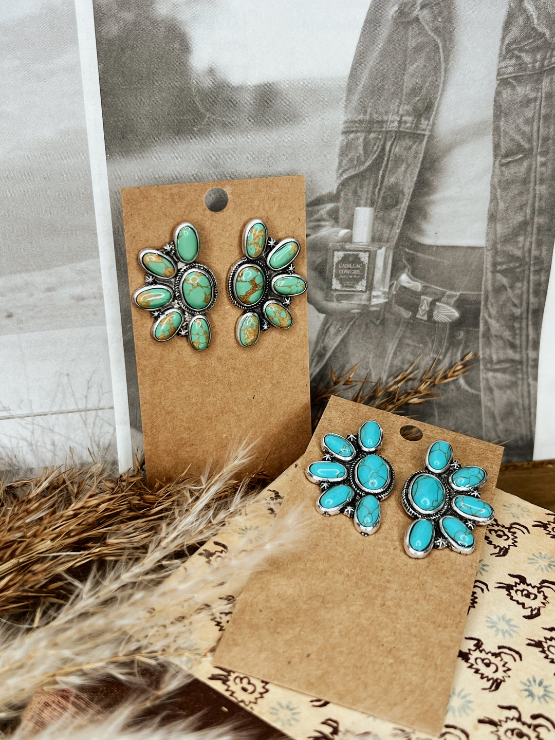 Texas Turquoise Statement Studs