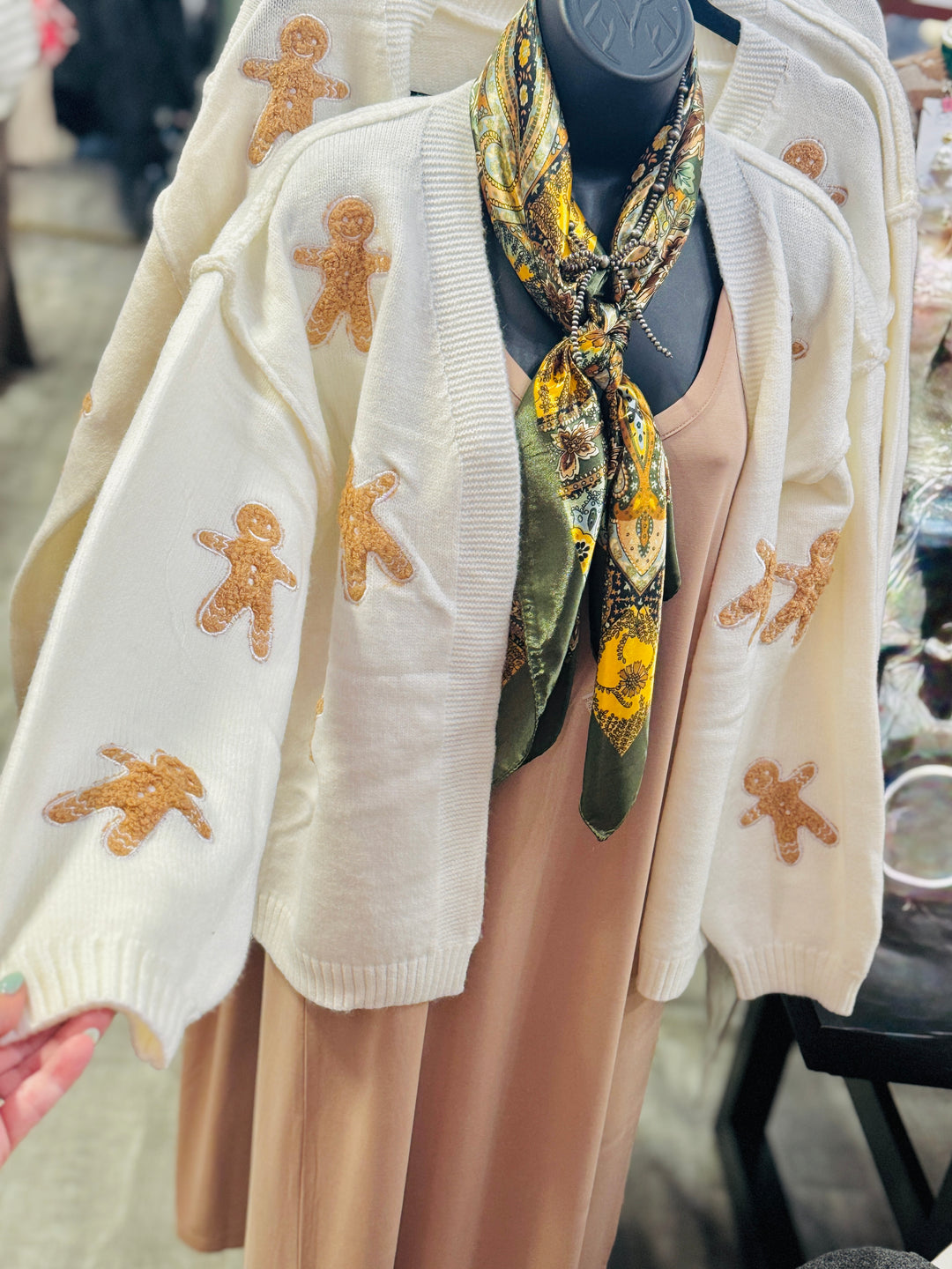 Gingerbread Man Cardigan