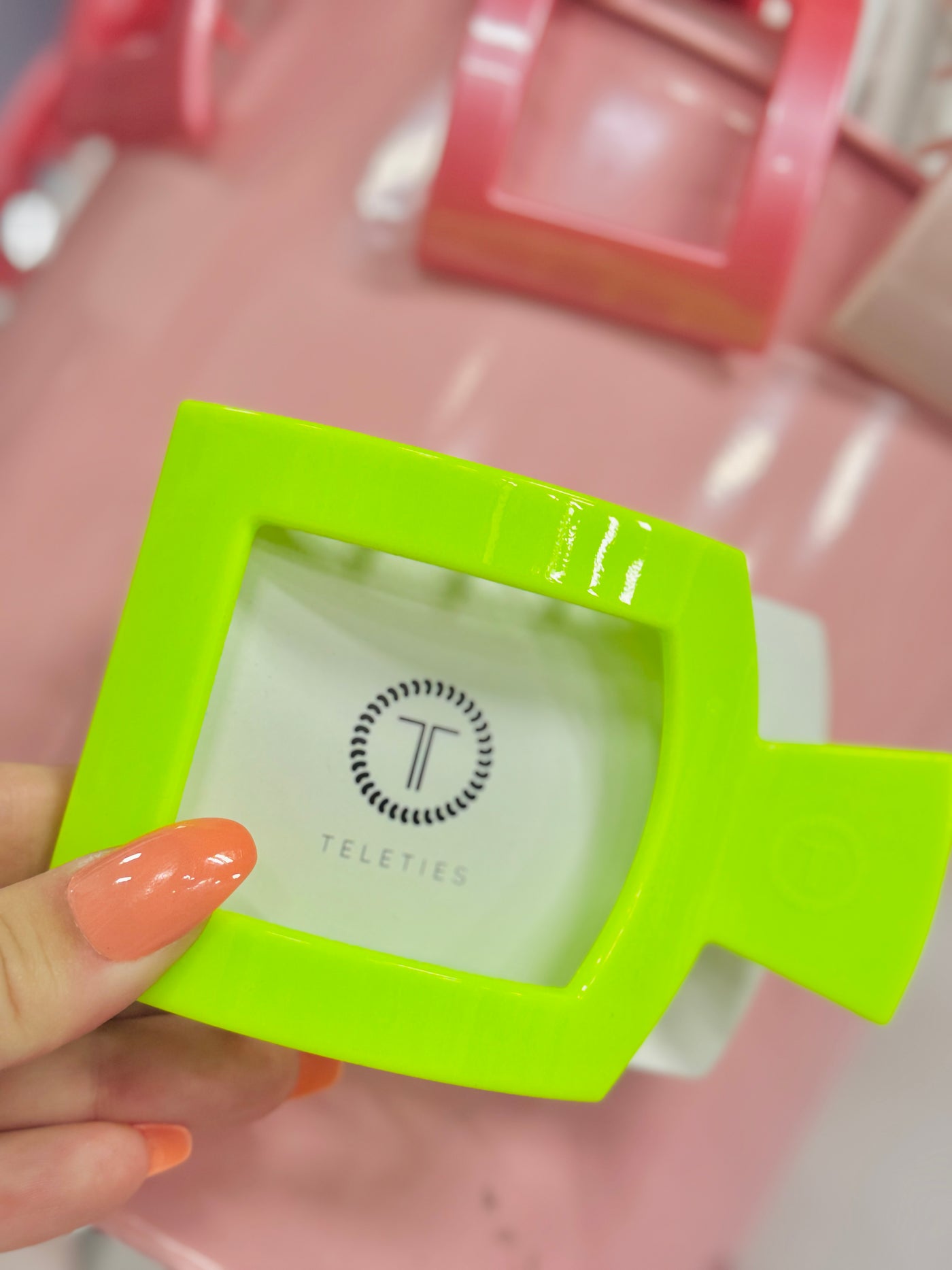 Summer Brights Square Flat Hair Clip