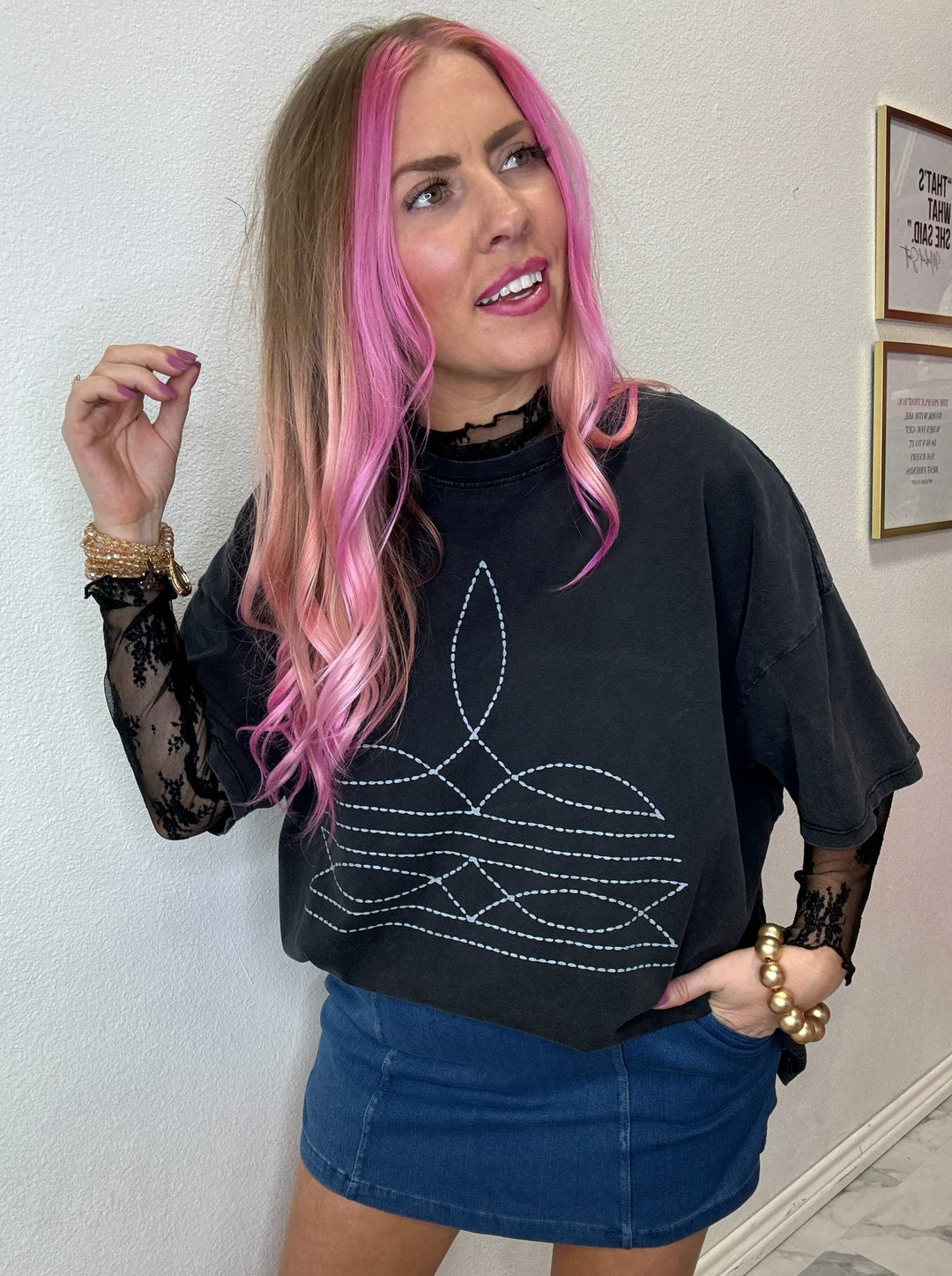 The Delilah Lace Layering Top
