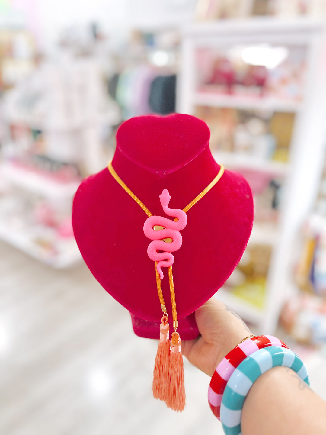 Strike Me Snake Tassel Bolo