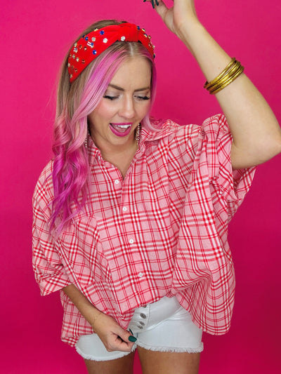 The Emilie Plaid Top