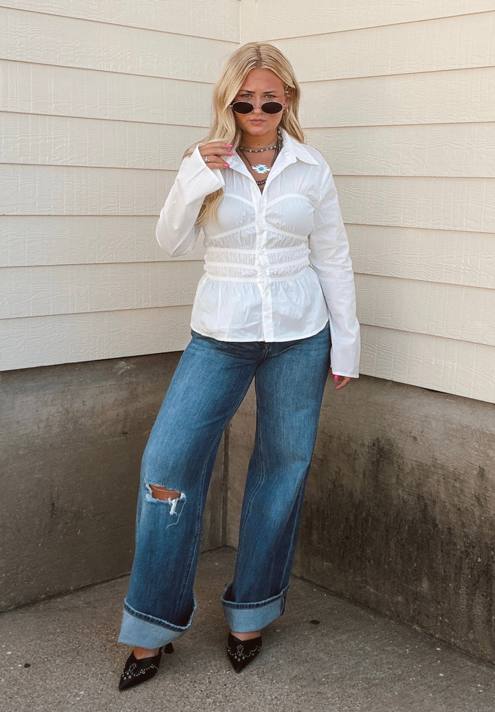 Head Turner Wide Leg Jeans