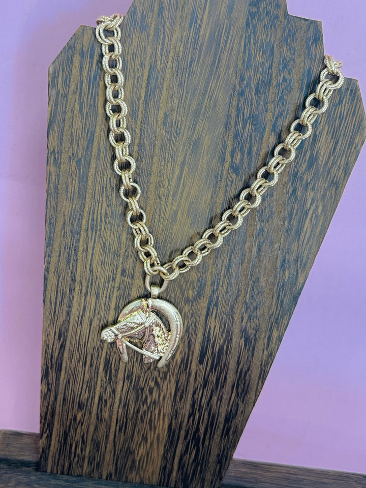 Lucky Charm Horseshoe Necklace