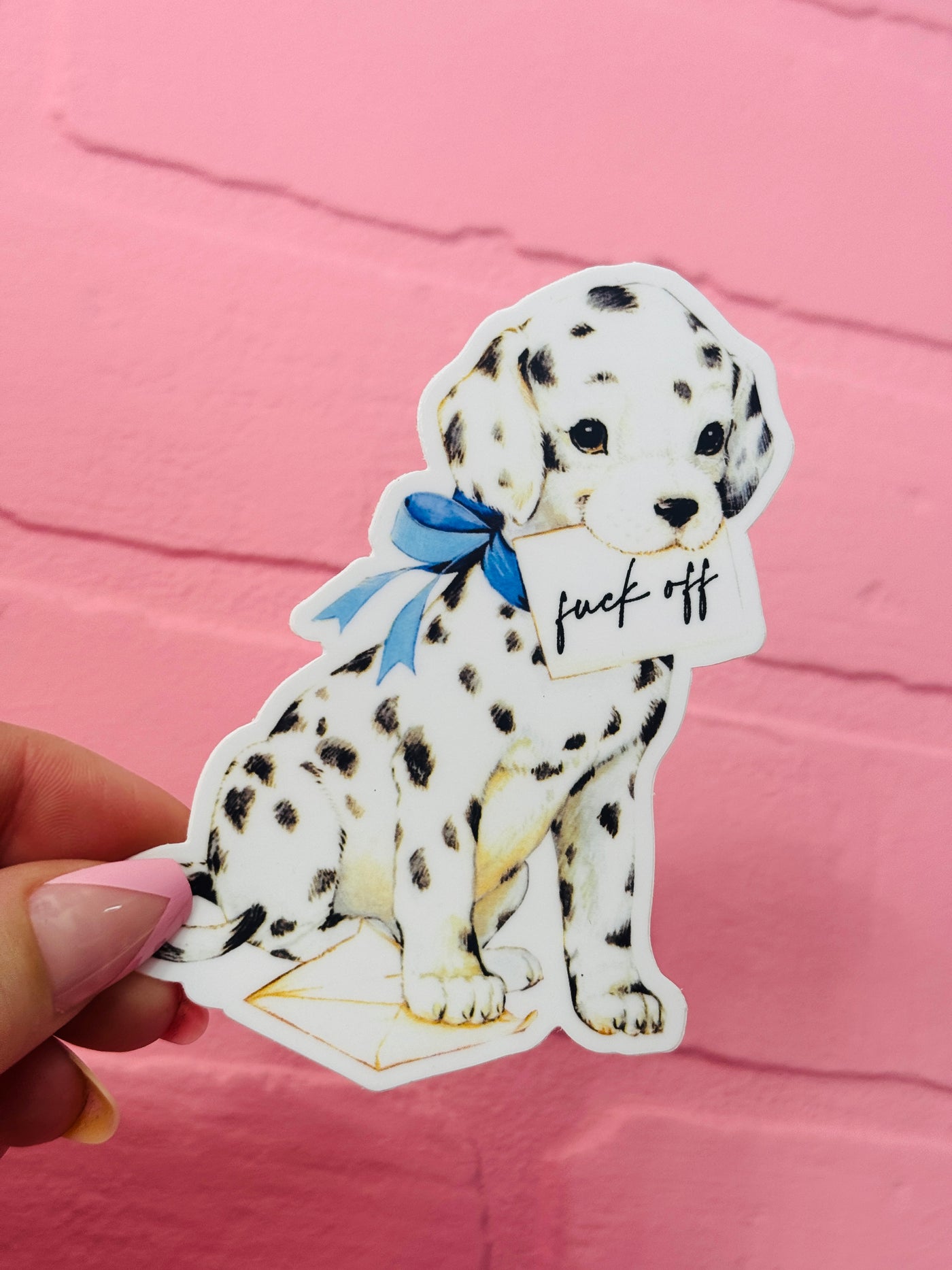 Fuck Off Dog Sticker