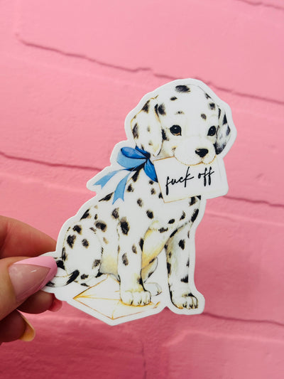 Fuck Off Dog Sticker