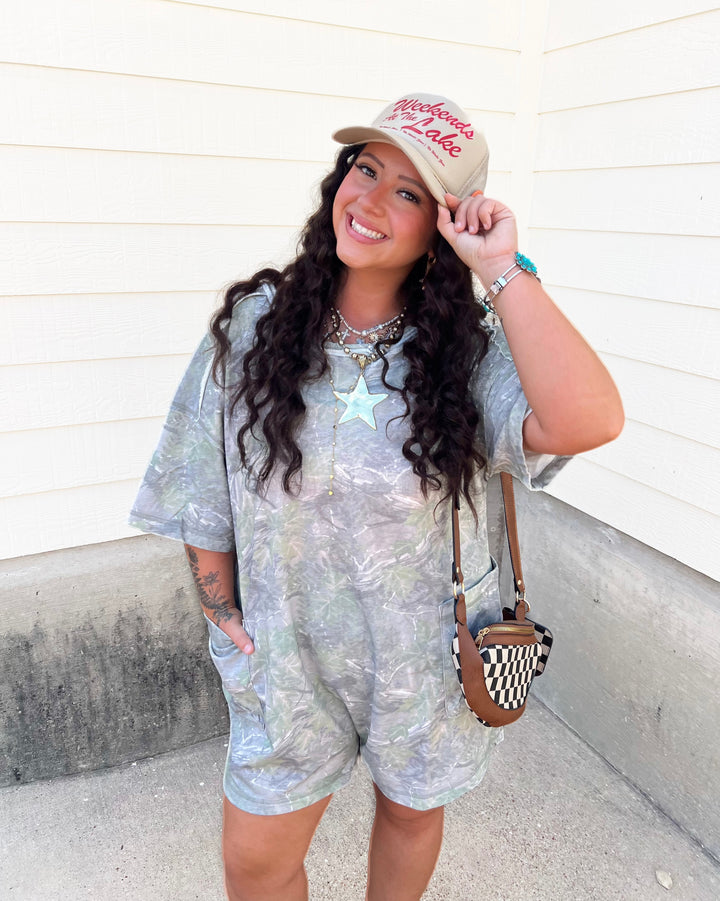 Hide & Chic Camo Romper