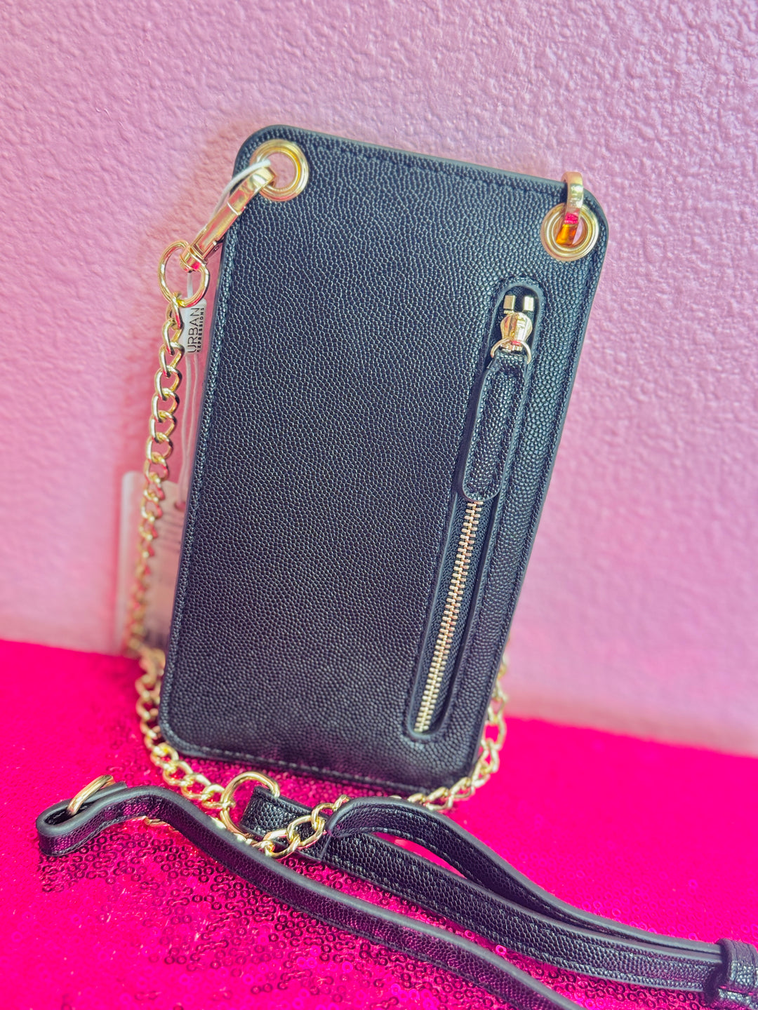 The Claire Chevron Stitch Cell Phone Wallet Crossbody